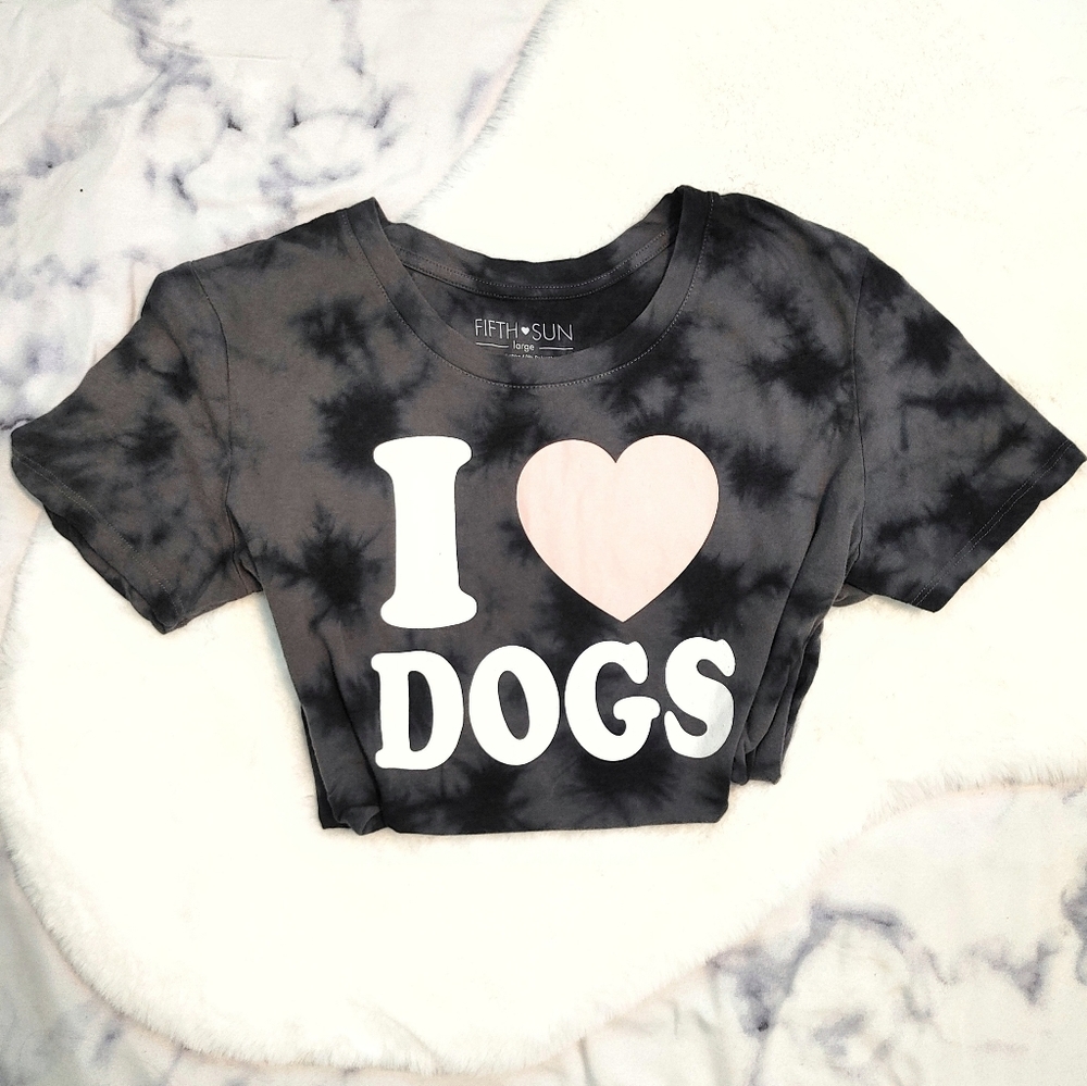 I ❤ Dogs Tie Dye Tee